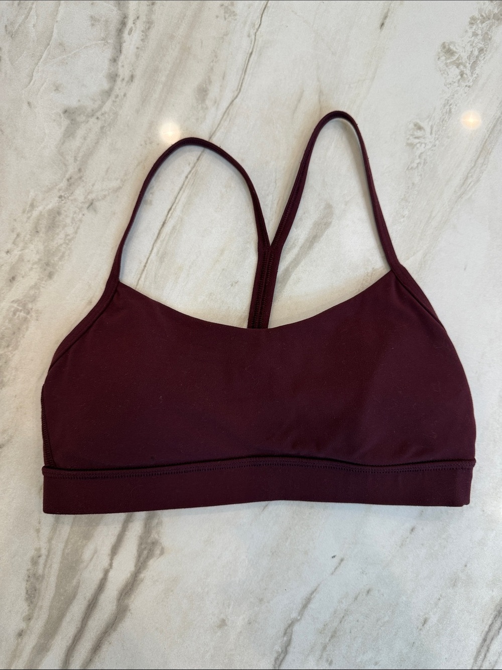 Lululemon Flow Y Sports Bra- Burgundy